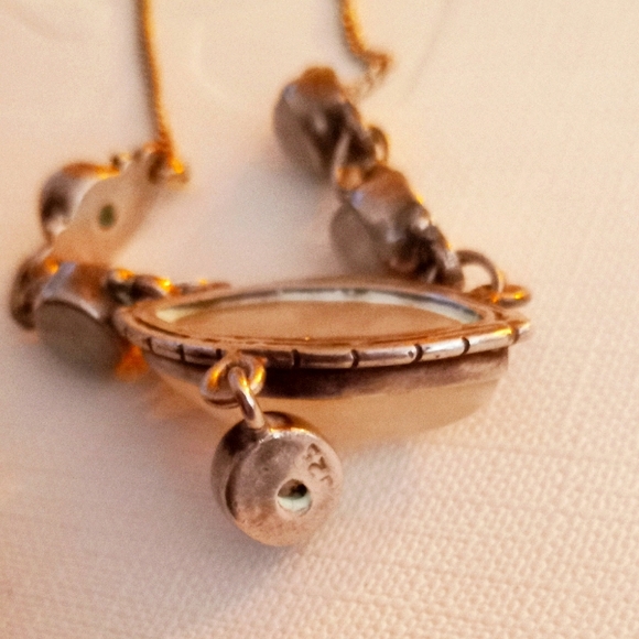 ◇ Vintage Sterling Silver Moonstone Pendant Drop Necklace ◇ - Picture 4 of 7